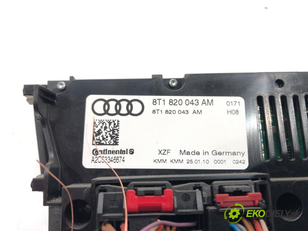 AUDI A4 B8 Avant (8K5) 2007 - 2015    2.0 TDI 105 kW [143 KM] olej napędowy 2008 - 2015  Panel ovládania kúrenia 8T1820043AM (Prepínače, spínače, tlačidlá a ovládače kúrenia)