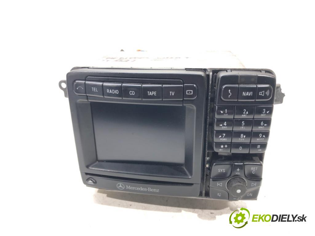 MERCEDES-BENZ KLASA S (W220) 1998 - 2005    S 400 CDI (220.028, 220.128) 184 kW [250 KM] olej   RADIO Navigácia A2208203789 (Audio zariadenia)