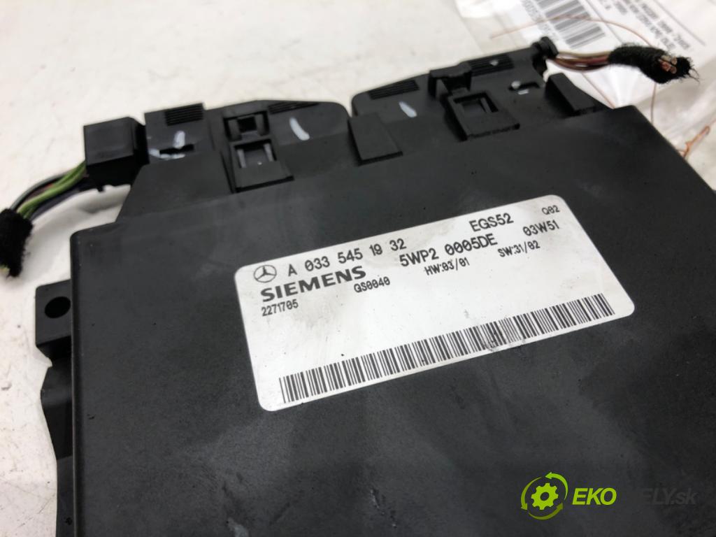 MERCEDES-BENZ KLASA S (W220) 1998 - 2005    S 400 CDI (220.028, 220.128) 184 kW [250 KM] olej   Modul Riadiaca jednotka prevodovky A0335451932 (Riadiace jednotky prevodovky)