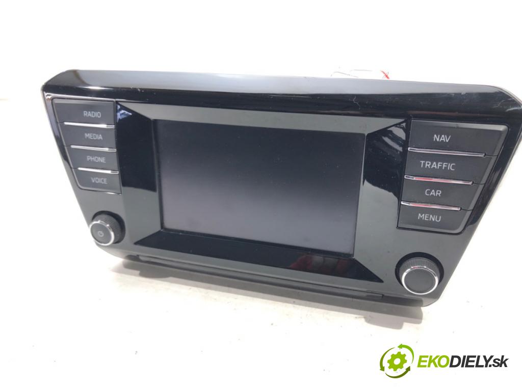 SKODA SUPERB III (3V3) 2015 - 2022    1.4 TSI 110 kW [150 KM] benzyna 2015 - 2022  RADIO 3V0919605A (Audio zariadenia)
