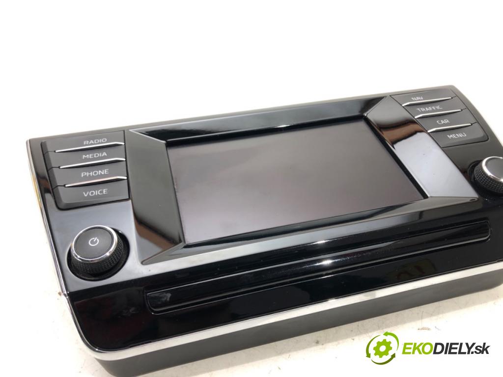 SKODA SUPERB III (3V3) 2015 - 2022    1.4 TSI 110 kW [150 KM] benzyna 2015 - 2022  RADIO 3V0919605A (Audio zariadenia)