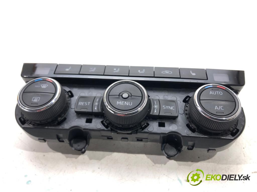 SKODA SUPERB III (3V3) 2015 - 2022    1.4 TSI 110 kW [150 KM] benzyna 2015 - 2022  Panel ovládania kúrenia 3V0907044AR (Prepínače, spínače, tlačidlá a ovládače kúrenia)