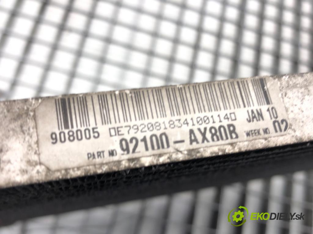 NISSAN NOTE (E11, NE11) 2005 - 2013    1.4 65 kW [88 KM] benzyna 2006 - 2012  Chladič klimatizácie 92100-AX80B (Chladiče klimatizácie)