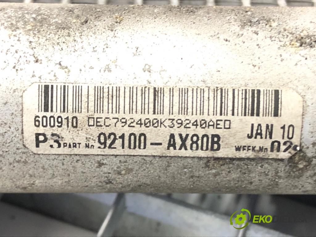 NISSAN NOTE (E11, NE11) 2005 - 2013    1.4 65 kW [88 KM] benzyna 2006 - 2012  Chladič klimatizácie 92100-AX80B (Chladiče klimatizácie)