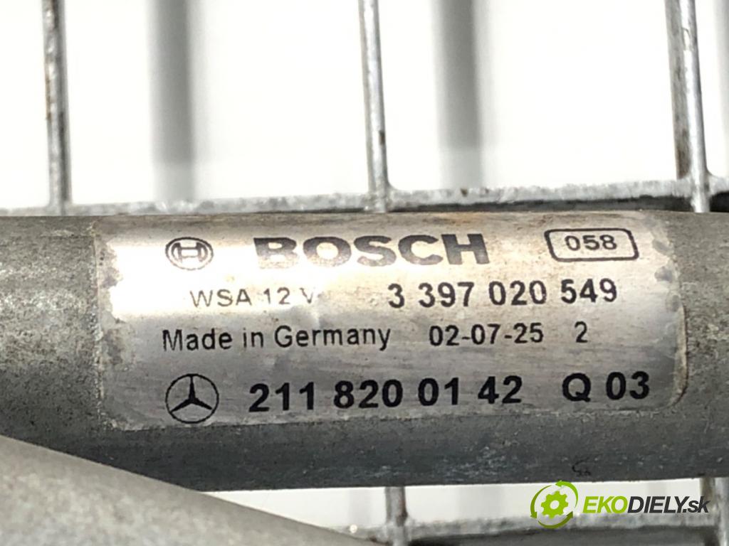 MERCEDES-BENZ KLASA E (W211) 2002 - 2009    E 220 CDI (211.006) 110 kW [150 KM] olej napędowy   Mechanizmus stieračov predný 2118200142 (Motorčeky stieračov predné)