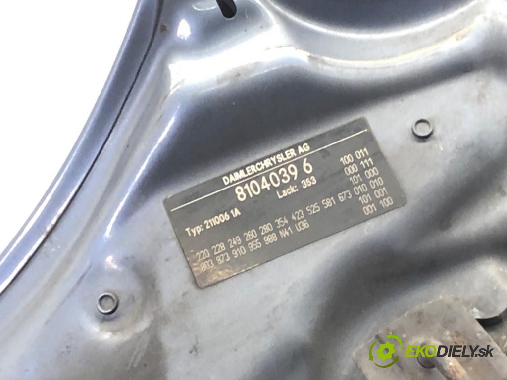 MERCEDES-BENZ KLASA E (W211) 2002 - 2009    E 220 CDI (211.006) 110 kW [150 KM] olej napędowy   kapota