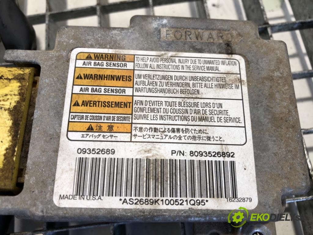 OPEL FRONTERA B (U99) 1998 - 2004    2.2 DTI (6B_ZC, 6B_VF, 6B_66, 6B_76) 85 kW [116 KM  senzor airbag 8093526892 (Snímače)