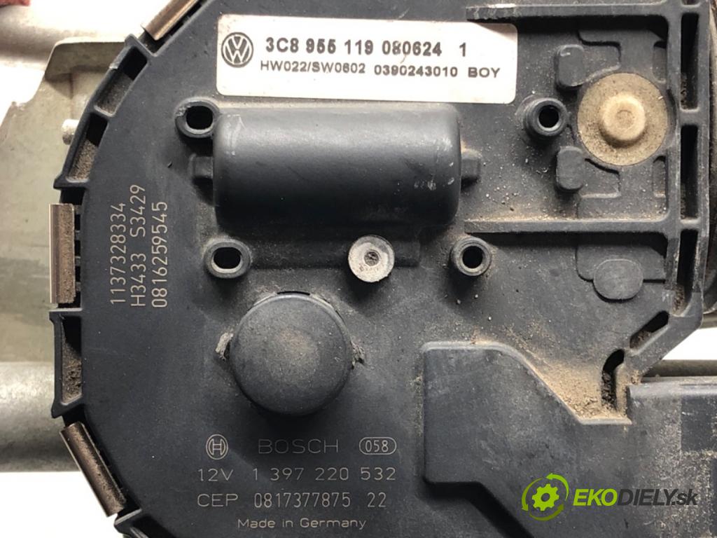 VW PASSAT CC B6 (357) 2008 - 2012    2.0 TDI 103 kW [140 KM] olej napędowy 2008 - 2012  Mechanizmus stieračov predný 3C8955023B (Motorčeky stieračov predné)