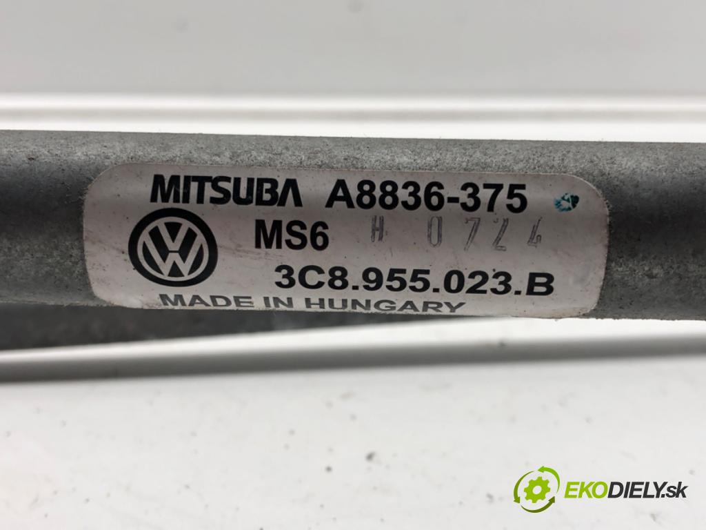VW PASSAT CC B6 (357) 2008 - 2012    2.0 TDI 103 kW [140 KM] olej napędowy 2008 - 2012  Mechanizmus stieračov predný 3C8955023B (Motorčeky stieračov predné)