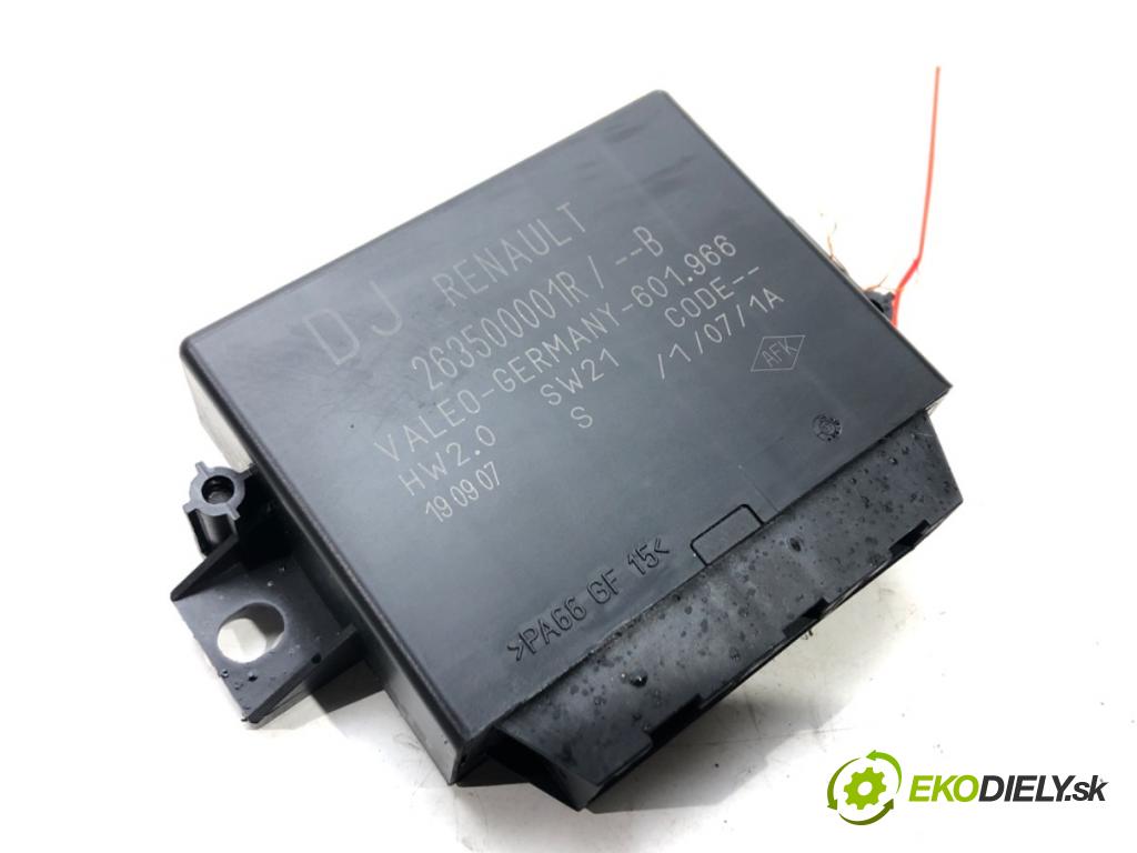 RENAULT LAGUNA III (BT0/1) 2007 - 2015    2.0 16V (BT05, BT0F, BT0W) 103 kW [140 KM] benzyna  Modul PDC 263500001R (Ostatné)