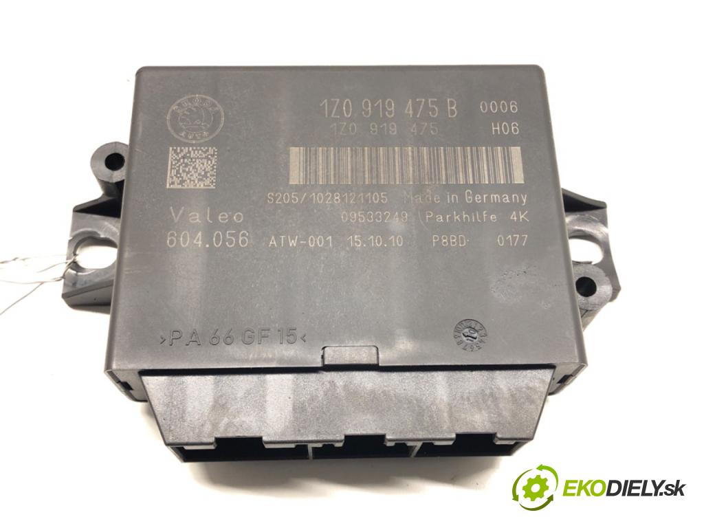 SKODA OCTAVIA II (1Z3) 2004 - 2013    1.8 TSI 118 kW [160 KM] benzyna 2007 - 2013  Modul PDC 1Z0919475B (Ostatné)