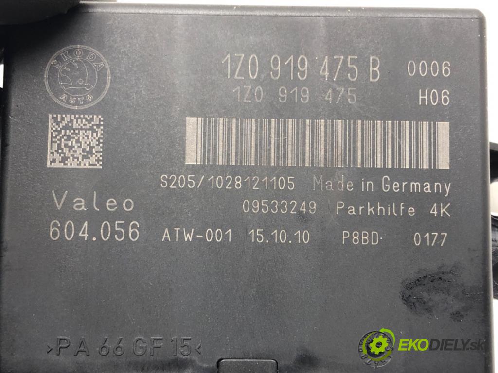 SKODA OCTAVIA II (1Z3) 2004 - 2013    1.8 TSI 118 kW [160 KM] benzyna 2007 - 2013  Modul PDC 1Z0919475B (Ostatné)