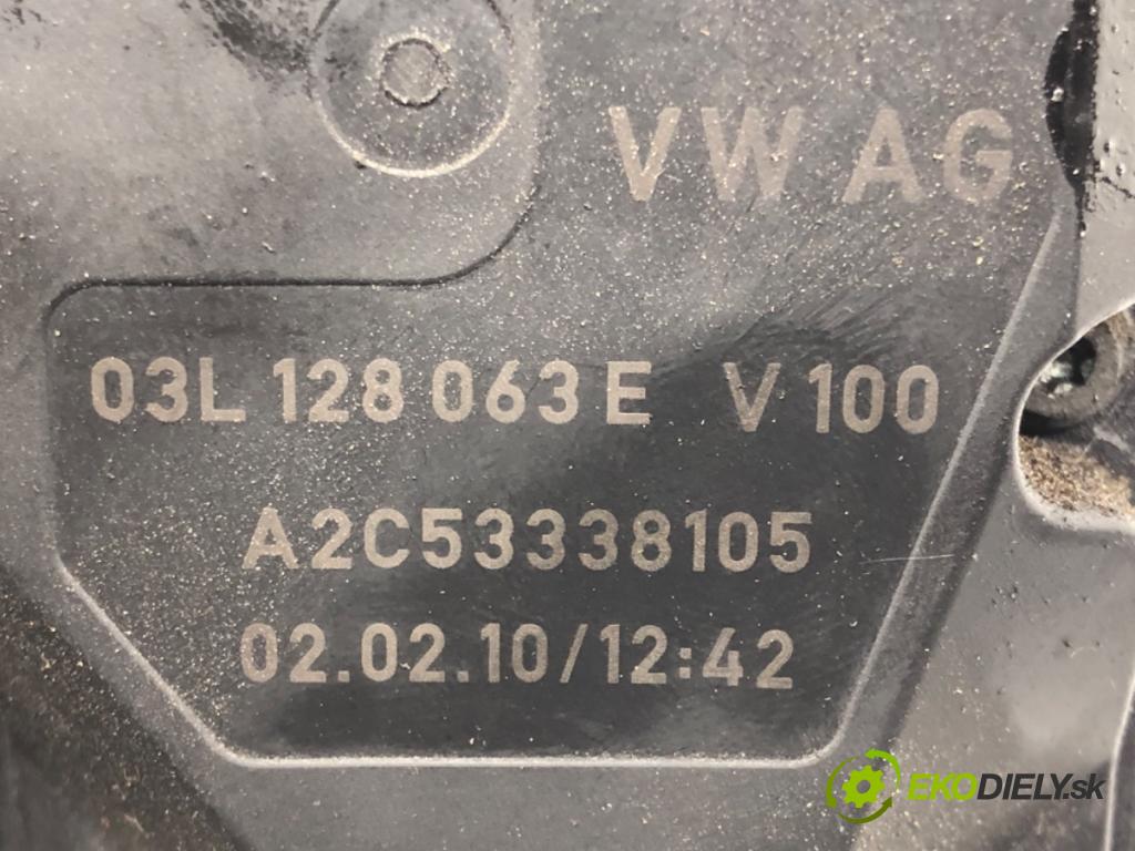 AUDI A5 (8T3) 2007 - 2017    2.0 TDI 125 kW [170 KM] olej napędowy 2008 - 2012  Škrtiaca klapka 03L128063E (Škrtiace klapky)