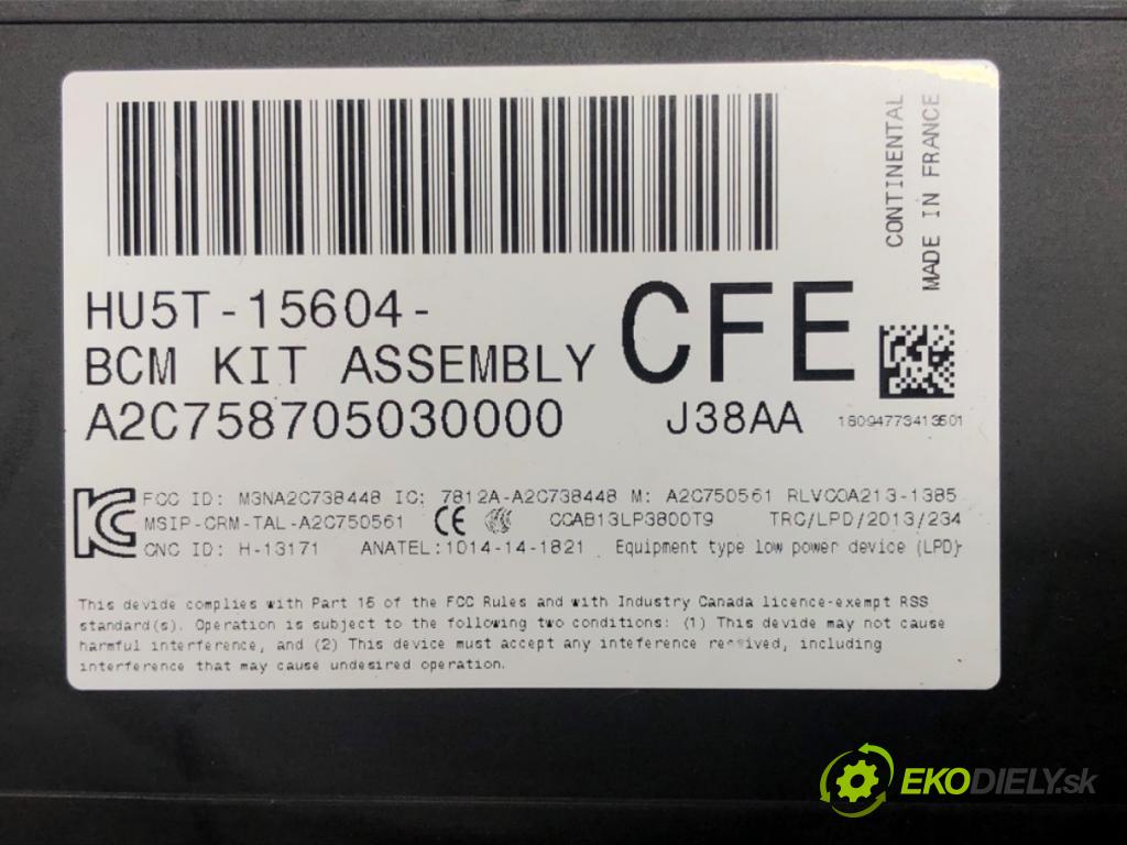 FORD MONDEO V liftback (CE) 2014 - 2022    2.0 TDCi 110 kW [150 KM] olej napędowy 2014 - 2022  modul BSI HU5T-15604-CFE (Pojistkové skříňky)