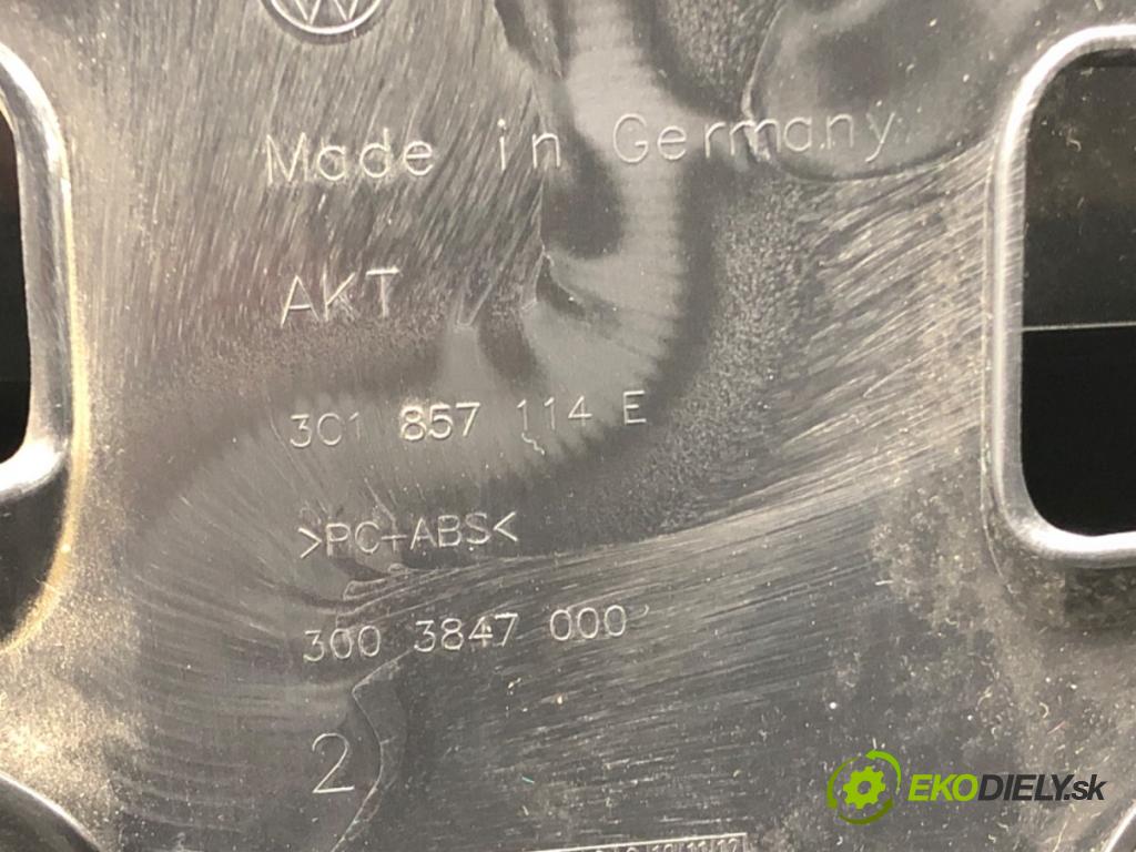 VW PASSAT B7 Variant (365) 2010 - 2015    2.0 TDI 103 kW [140 KM] olej napędowy 2010 - 2014  Priehradka, kastlík spolujazdca 3C1857114E (Priehradky, kastlíky)