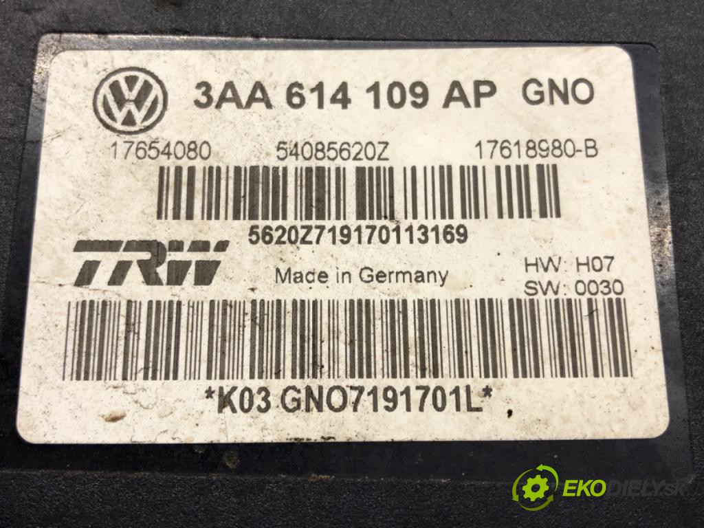 VW PASSAT B7 Variant (365) 2010 - 2015    2.0 TDI 103 kW [140 KM] olej napędowy 2010 - 2014  Pumpa ABS 3AA614109AP (Pumpy ABS)