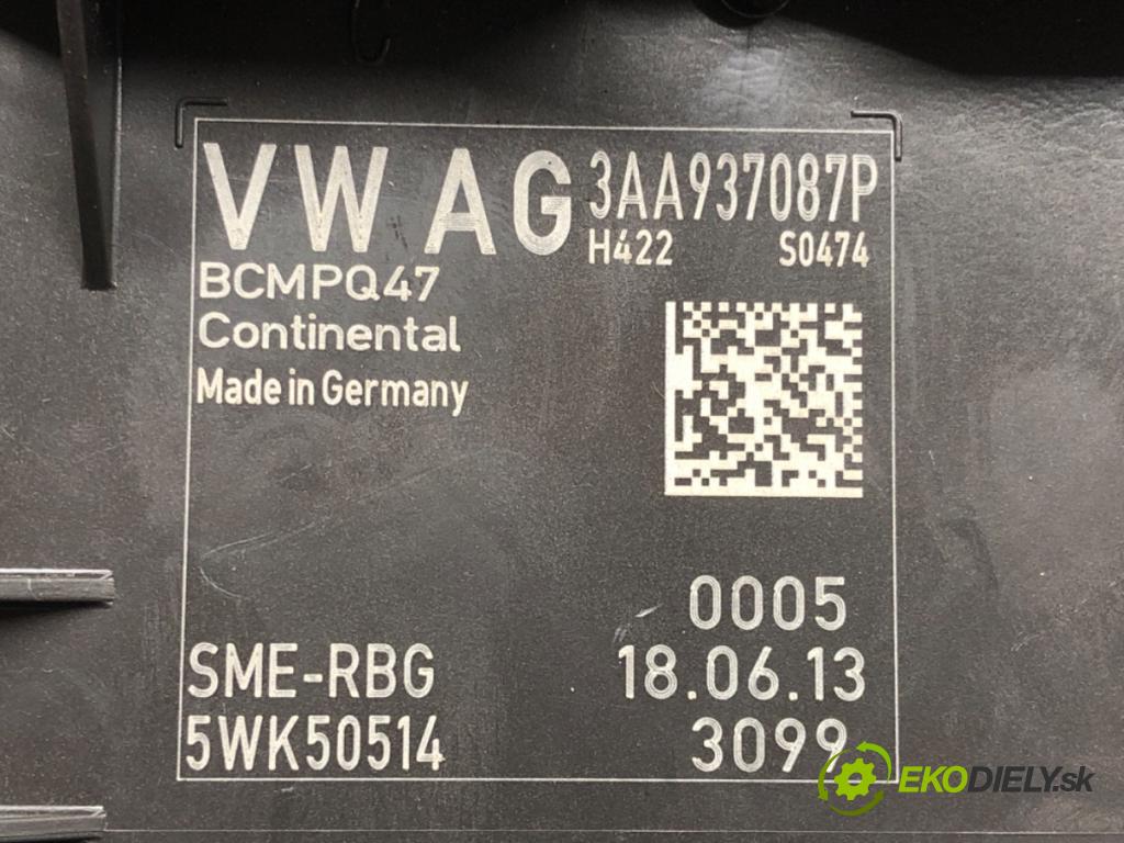 VW PASSAT B7 Variant (365) 2010 - 2015    2.0 TDI 103 kW [140 KM] olej napędowy 2010 - 2014  Modul BORDNETZ 3AA937087P (Ostatné)