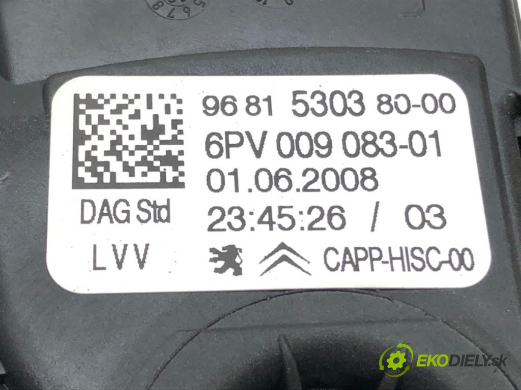 CITROEN C3 I (FC_, FN_) 2002 - 2022    1.6 16V HDi 80 kW [109 KM] olej napędowy 2005 - 20  Potenciometer plynového pedálu 9681530380 (Pedále)