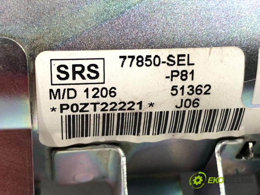 HONDA CITY IV sedan (GE4) 2002 - 2009    1.3 60 kW [82 KM] benzyna 2005 - 2008  AirBag spolujazdca 77850-SEL-P81 (Airbagy)
