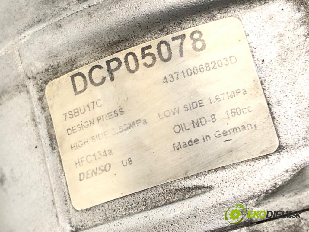 BMW 5 (F10) 2009 - 2016    535 i 225 kW [306 KM] benzyna 2010 - 2016  kompresor klimatizace DCP05078 (Kompresory)