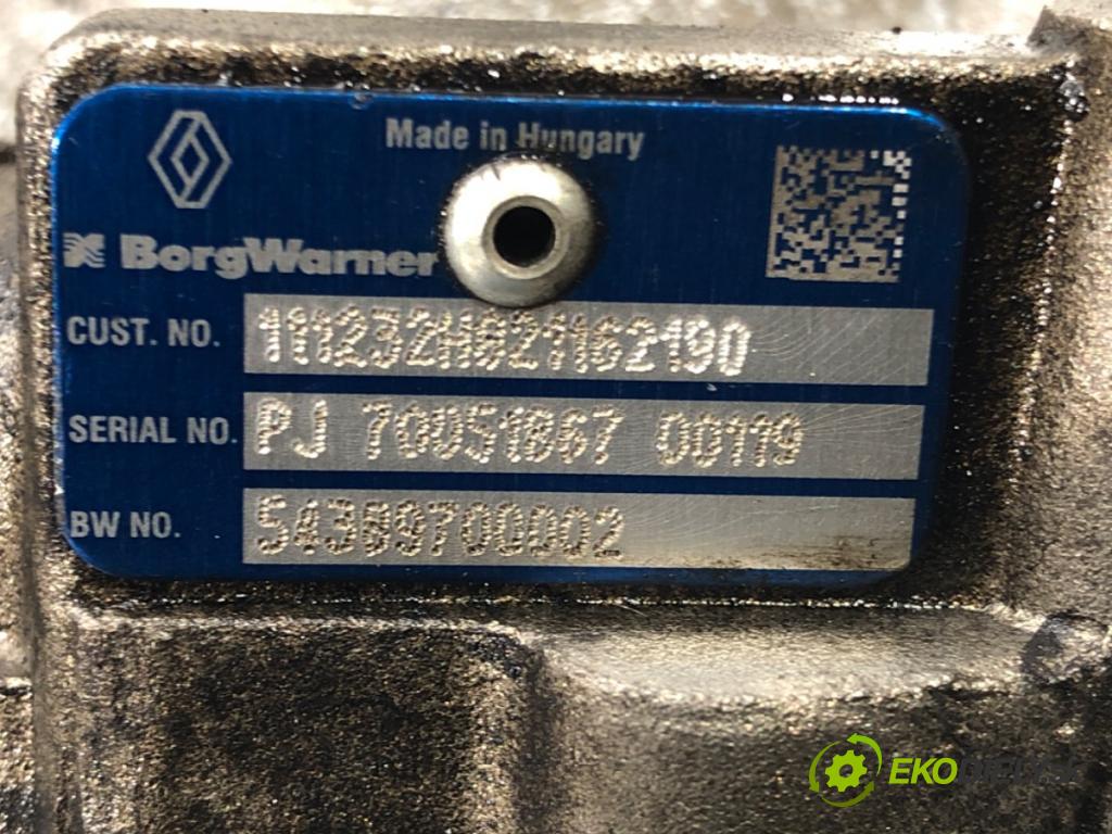 RENAULT KANGOO / GRAND KANGOO II (KW0/1_) 2008 - 2022    1.5 dCi 110 (KW06, KW12) 81 kW [110 KM] olej napęd  Turbodúchadlo,turbo 54389700002 (Turbodúchadlá (kompletné))