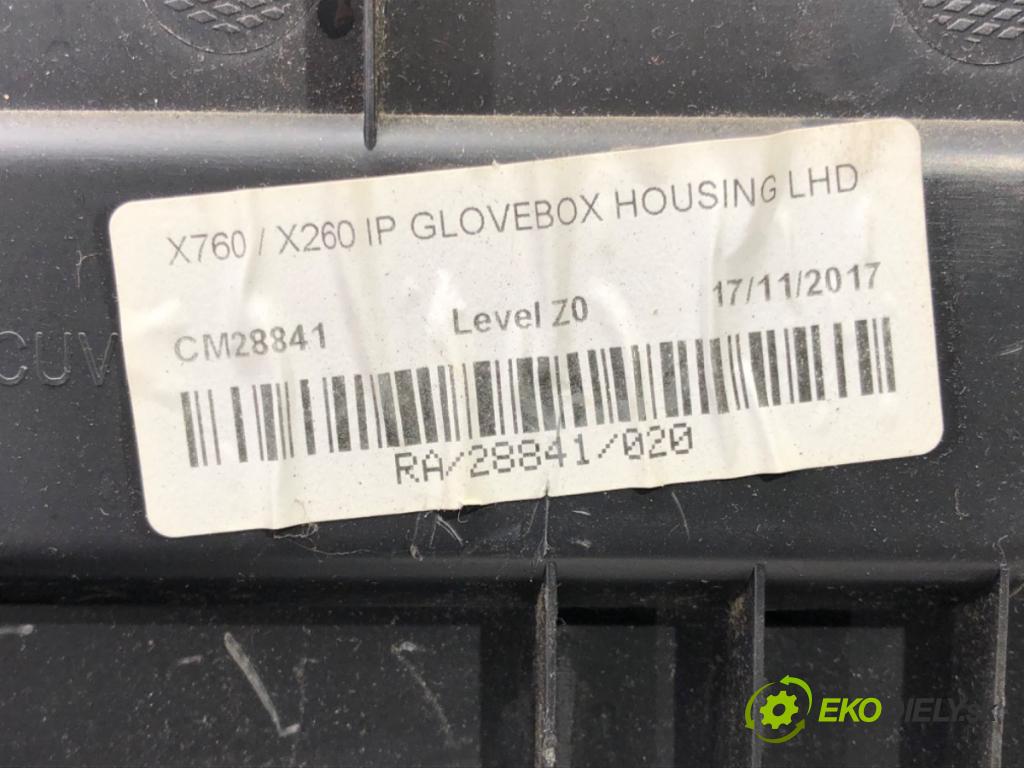 JAGUAR XE (X760) 2015 - 2022    2.0 D 132 kW [180 KM] olej napędowy 2015 - 2022  Priehradka, kastlík spolujazdca  (Priehradky, kastlíky)