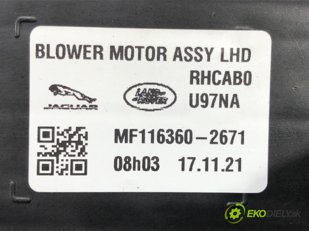 JAGUAR XE (X760) 2015 - 2022    2.0 D 132 kW [180 KM] olej napędowy 2015 - 2022  ventilátor kúrenia MF116360-2671 GX73-19E624-AA