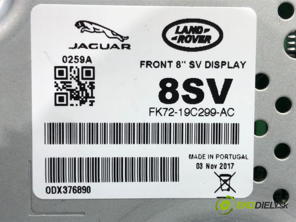 JAGUAR XE (X760) 2015 - 2022    2.0 D 132 kW [180 KM] olej napędowy 2015 - 2022  Dislpej FK72-19C299-AC (Prístrojové dosky, displeje)