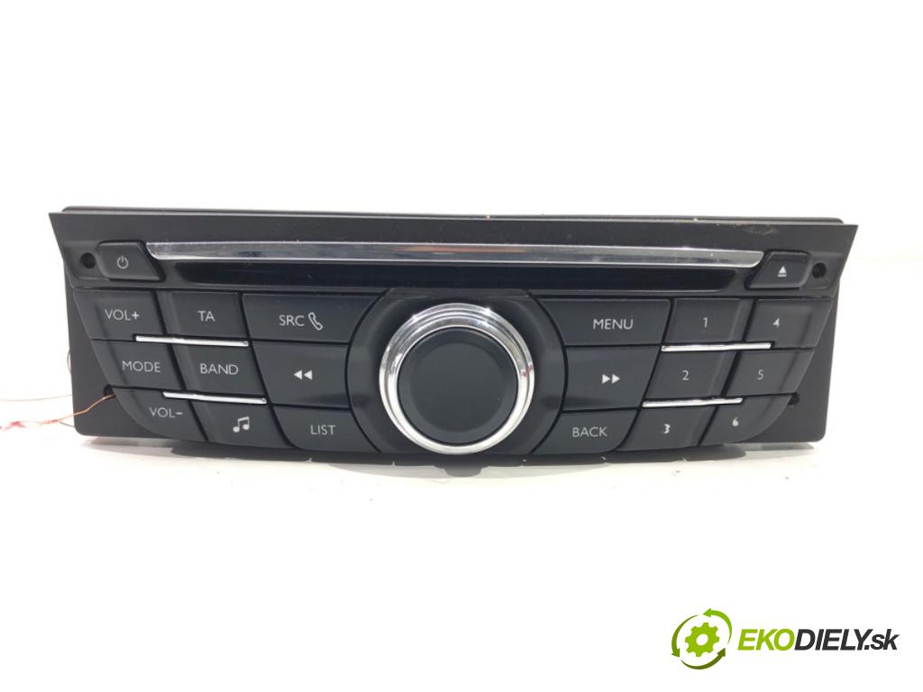 CITROEN C-ELYSEE (DD_) 2012 - 2022    1.6 VTi 115 85 kW [115 KM] benzyna 2012 - 2022  RADIO 98134281ZD00 (Audio zariadenia)