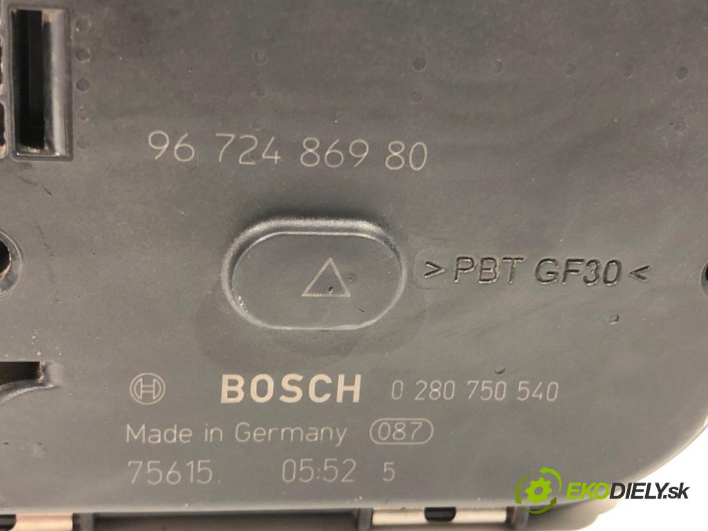 CITROEN C-ELYSEE (DD_) 2012 - 2022    1.6 VTi 115 85 kW [115 KM] benzyna 2012 - 2022  Škrtiaca klapka 9672486980 (Škrtiace klapky)