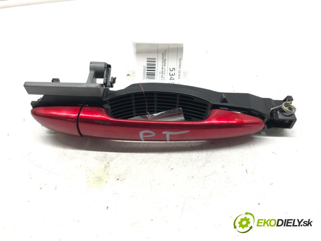 MAZDA 2 (DL, DJ) 2014 - 2022    1.5 SKYACTIV-G 66 kW [90 KM] benzyna 2014 - 2017  Kľučka vonkajšia pravy zad 