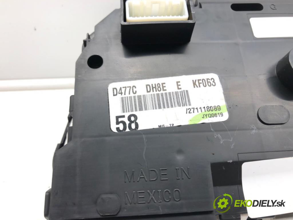 MAZDA 2 (DL, DJ) 2014 - 2022    1.5 SKYACTIV-G 66 kW [90 KM] benzyna 2014 - 2017  Prístrojovka D477C (Prístrojové dosky, displeje)