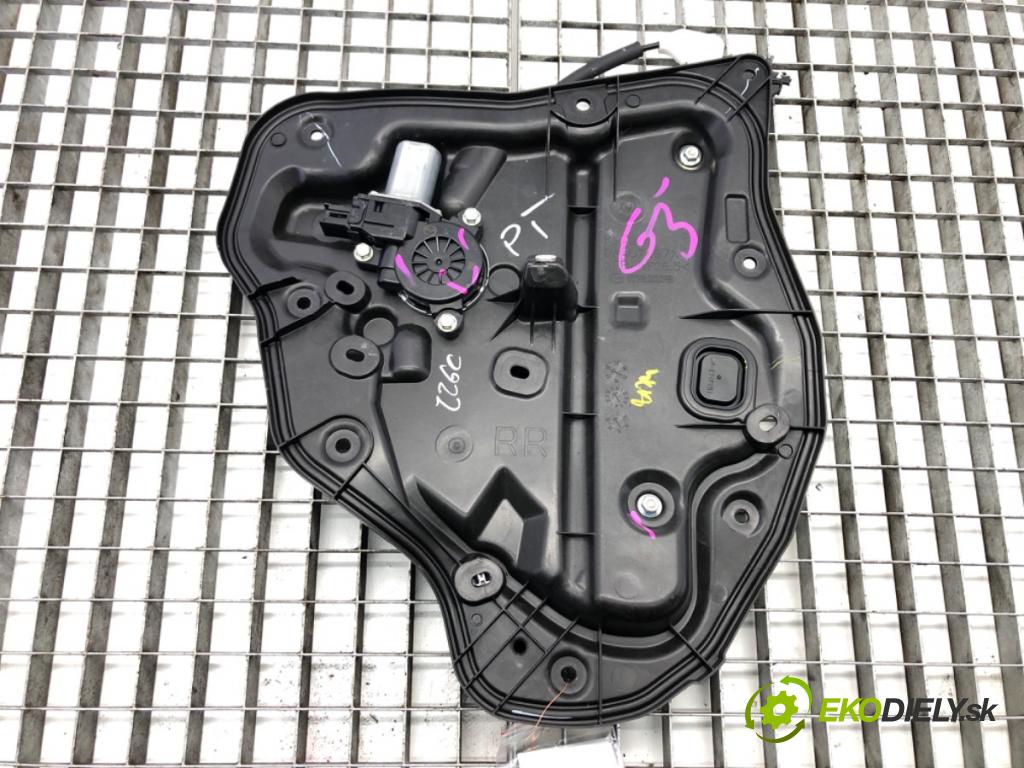 MAZDA 2 (DL, DJ) 2014 - 2022    1.5 SKYACTIV-G 66 kW [90 KM] benzyna 2014 - 2017  mechanismus okna pravý zadní část DA6C7297X