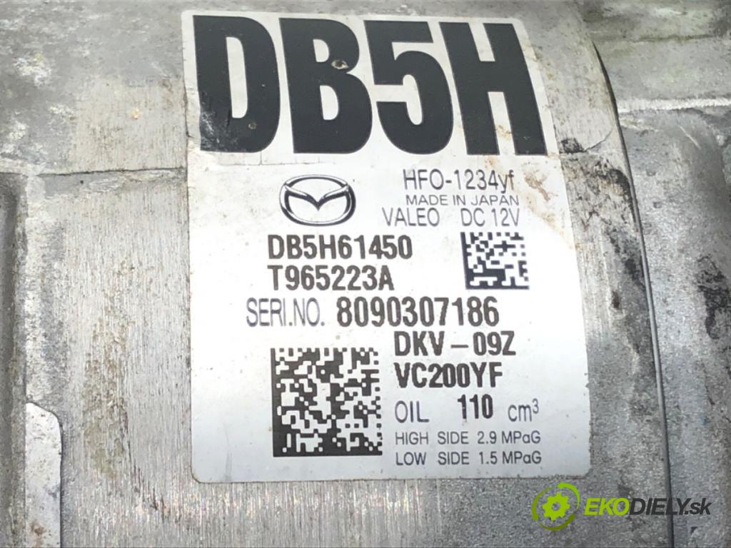 MAZDA 2 (DL, DJ) 2014 - 2022    1.5 SKYACTIV-G 66 kW [90 KM] benzyna 2014 - 2017  kompresor klimatizace DB5H61450 (Kompresory)