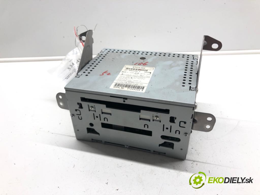 MITSUBISHI ASX (GA_W_) 2009 - 2022    1.6 MIVEC 86 kW [117 KM] benzyna 2010 - 2022  RADIO 8701A352 (Audio zariadenia)