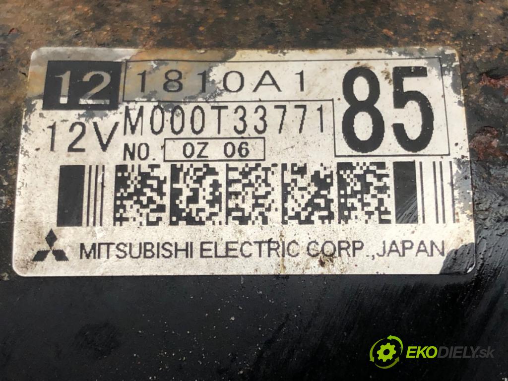 MITSUBISHI ASX (GA_W_) 2009 - 2022    1.6 MIVEC 86 kW [117 KM] benzyna 2010 - 2022  Štartér M000T33771 (Štartéry)