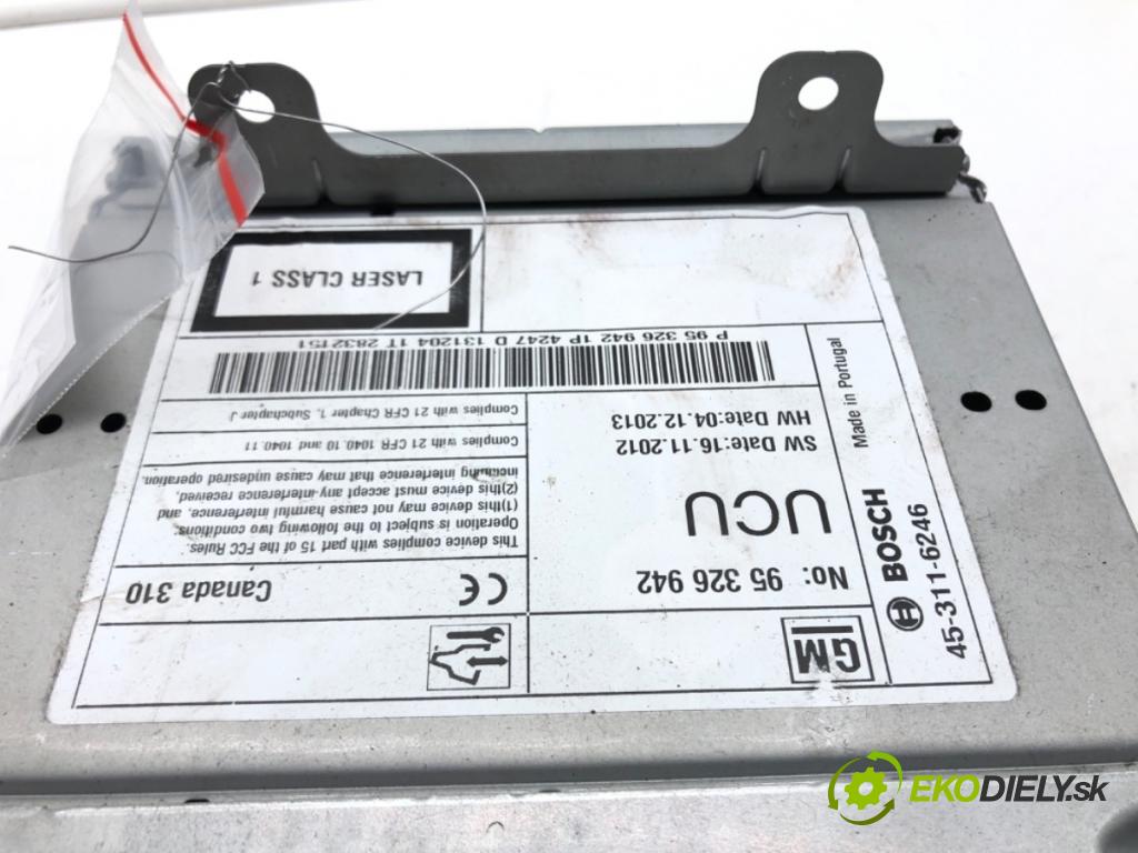 CHEVROLET ORLANDO (J309) 2010 - 2022    2.0 D 120 kW [163 KM] olej napędowy 2011 - 2022  RADIO 95326942 (Audio zariadenia)