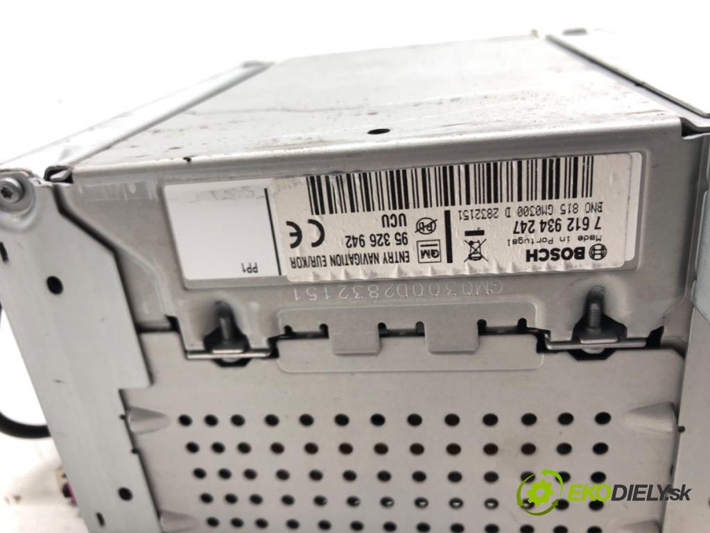 CHEVROLET ORLANDO (J309) 2010 - 2022    2.0 D 120 kW [163 KM] olej napędowy 2011 - 2022  RADIO 95326942 (Audio zariadenia)