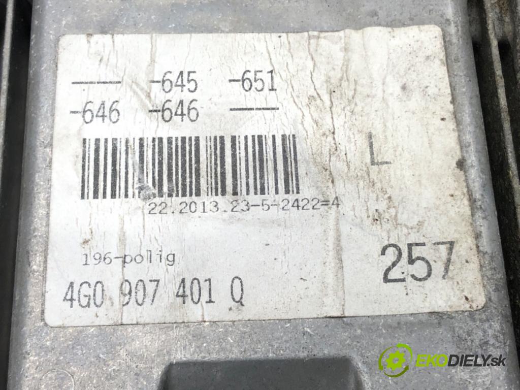 AUDI A6 C7 (4G2, 4GC) 2010 - 2018    3.0 TDI quattro 180 kW [245 KM] olej napędowy 2011  riadiaca jednotka Motor 4G0907401Q (Riadiace jednotky)