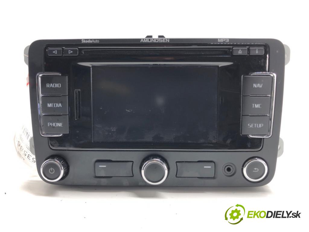 SKODA SUPERB II Kombi (3T5) 2009 - 2015    2.0 TDI 103 kW [140 KM] olej napędowy 2009 - 2010  RADIO 3T0035191B (Audio zariadenia)