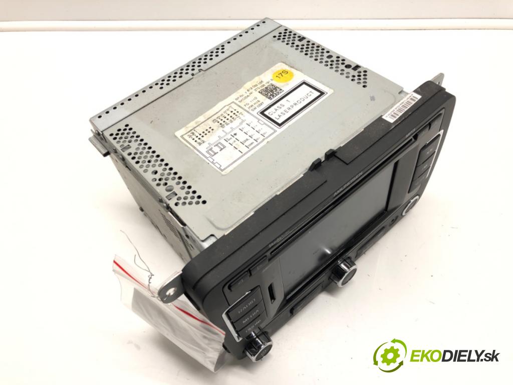 SKODA SUPERB II Kombi (3T5) 2009 - 2015    2.0 TDI 103 kW [140 KM] olej napędowy 2009 - 2010  RADIO 3T0035191B (Audio zariadenia)