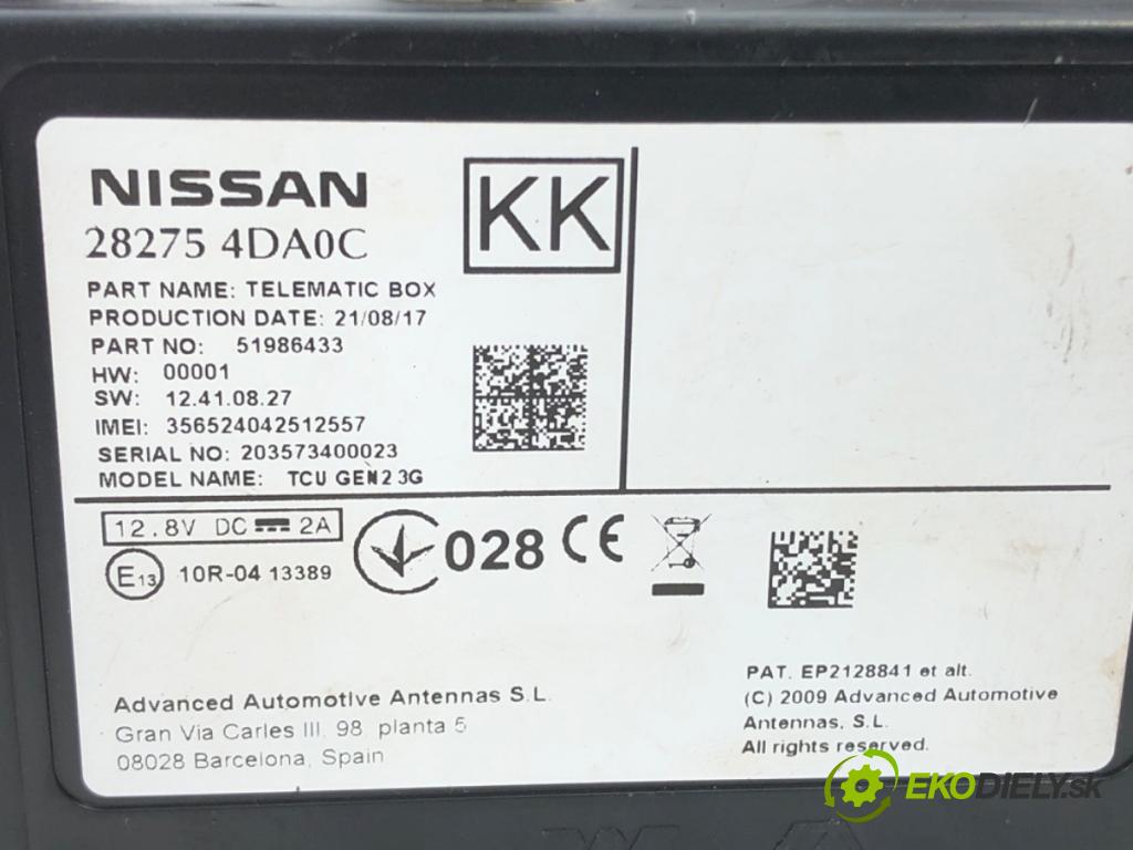 INFINITI Q50 2013 - 2022    2.0 T 155 kW [211 KM] benzyna 2014 - 2022  Modul telefónu 28275-4DA0C (Ostatné)