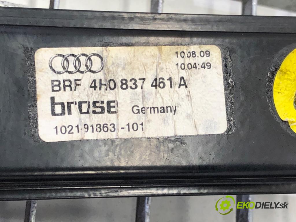 AUDI A8 D4 (4H2, 4H8, 4HC, 4HL) 2009 - 2018    4.2 FSI quattro 273 kW [371 KM] benzyna 2009 - 201  Mechanizmus okna ľavy predný 4H0837461A