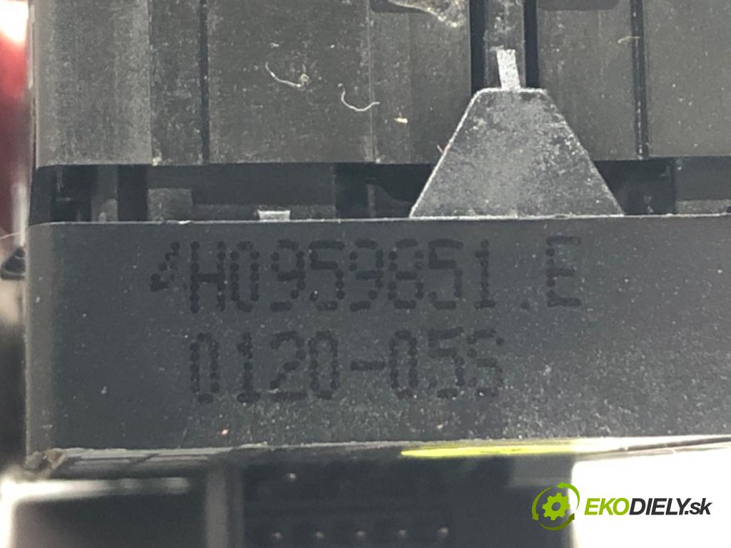 AUDI A8 D4 (4H2, 4H8, 4HC, 4HL) 2009 - 2018    4.2 FSI quattro 273 kW [371 KM] benzyna 2009 - 201  Prepínač okien 4H0959851E (Prepínače, spínače, tlačidlá a ovládače kúrenia)