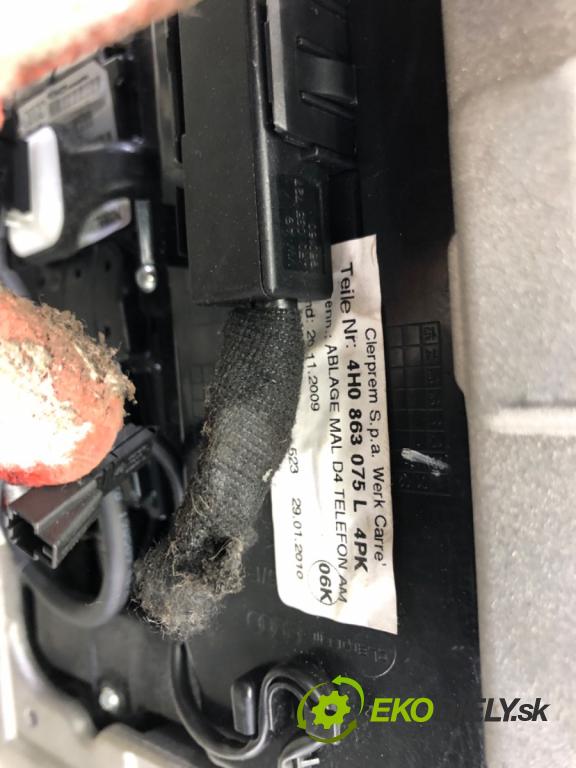 AUDI A8 D4 (4H2, 4H8, 4HC, 4HL) 2009 - 2018    4.2 FSI quattro 273 kW [371 KM] benzyna 2009 - 201  Lakťová opierka 4H0864205C (Lakťové opierky)