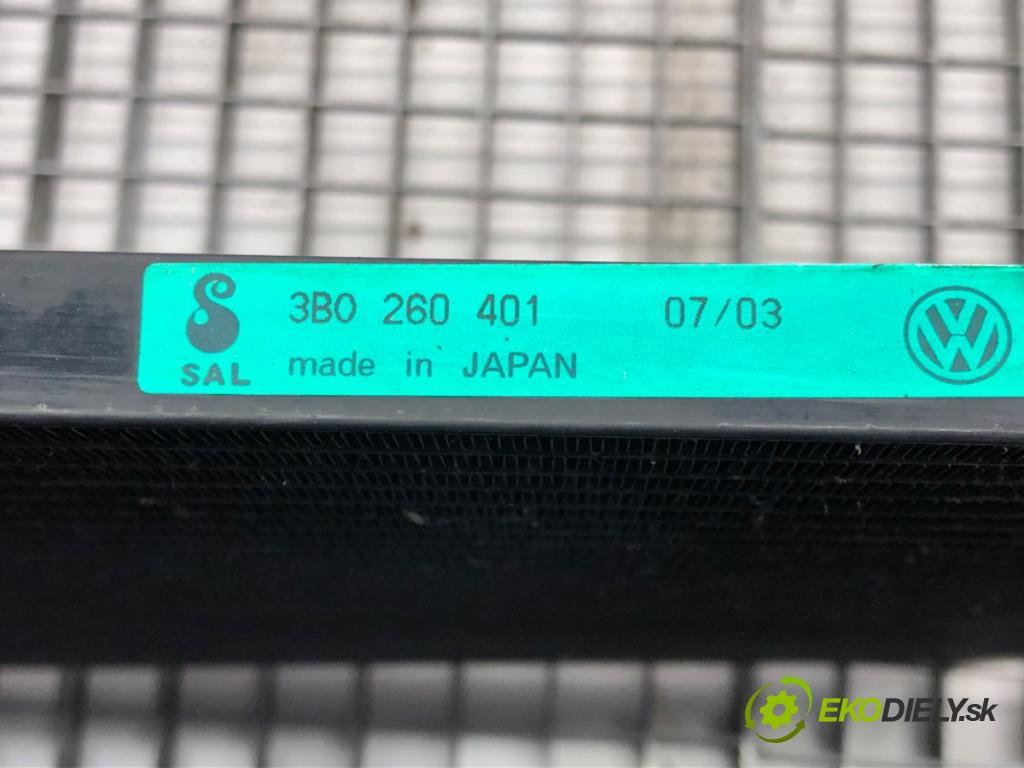 VW PASSAT B5.5 (3B3) 2000 - 2005    1.8 T 20V 110 kW [150 KM] benzyna 2000 - 2005  Chladič klimatizácie 3B0260401 (Chladiče klimatizácie)