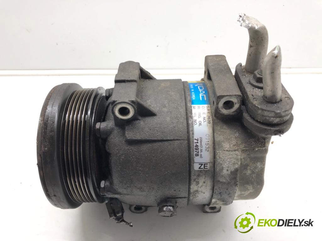 DAEWOO KALOS (KLAS) 2002 - 2022    1.4 16V 69 kW [94 KM] benzyna 2003 - 2022  kompresor klimatizace 714978 (Kompresory)
