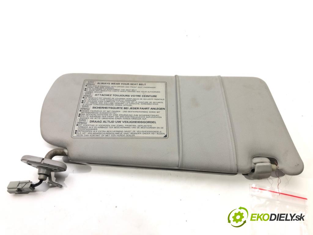 HONDA ACCORD VII (CL, CN) 2003 - 2012    2.2 i-CTDi (CN1) 103 kW [140 KM] olej napędowy 200  Clona slnečná ľavy