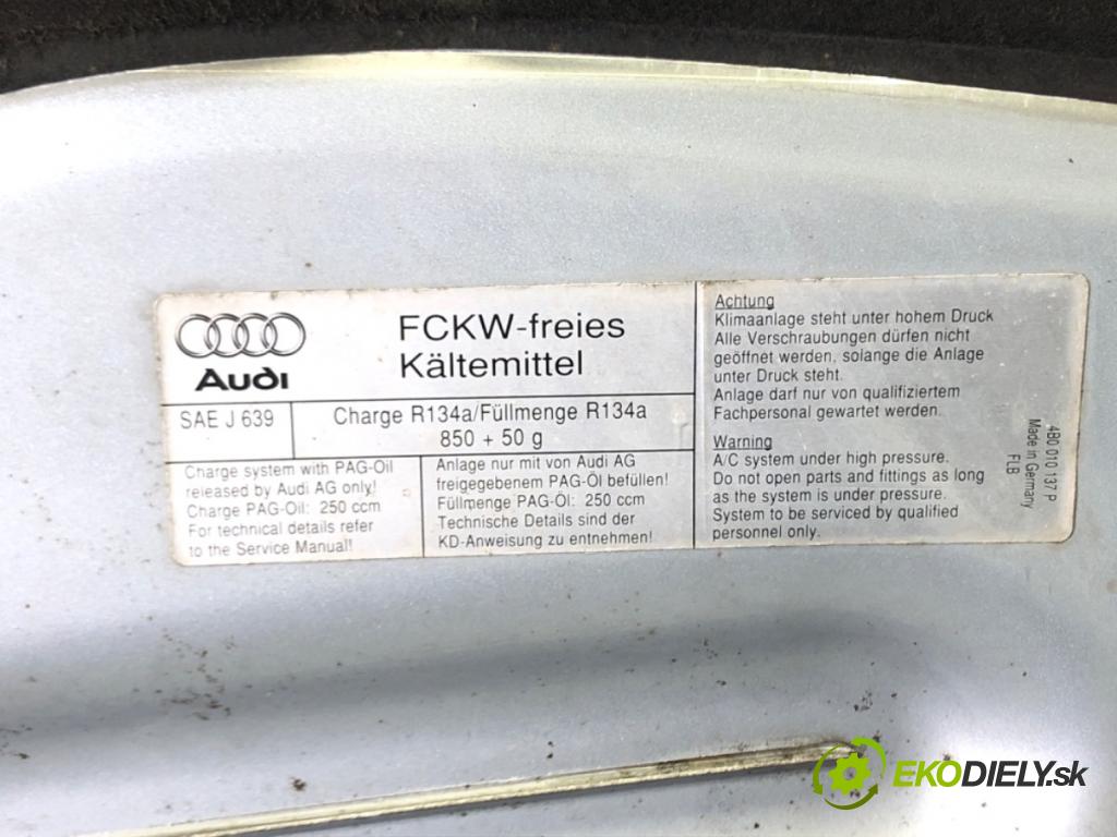 AUDI A6 C5 (4B2) 1997 - 2005    2.4 121 kW [165 KM] benzyna 1997 - 2005  kapota