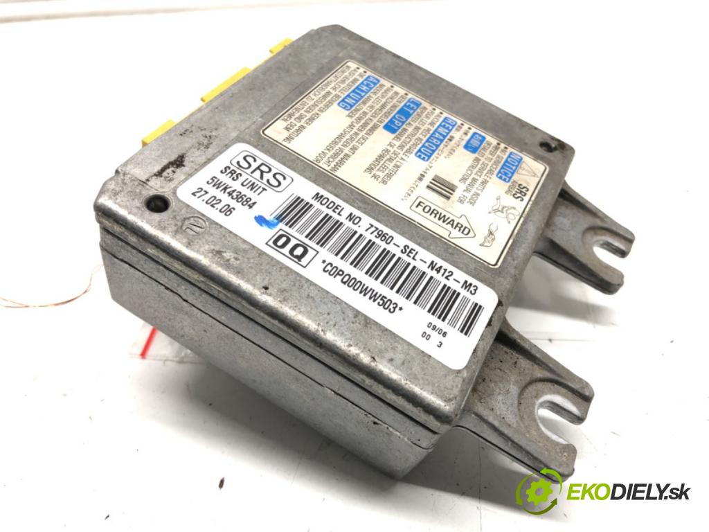 HONDA CITY IV sedan (GE4) 2002 - 2009    1.3 60 kW [82 KM] benzyna 2005 - 2008  senzor airbag 77960-SEL-N412-M3 (Snímače)